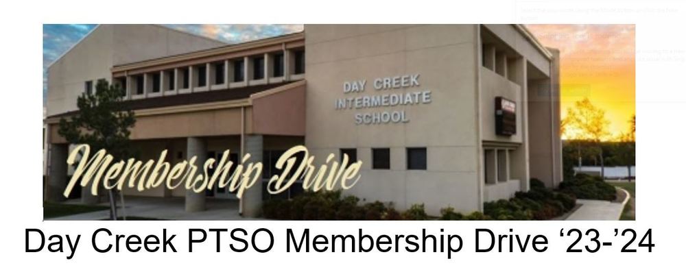 Memberhsip Drive Day Creek PTSO Memebership Drive '23-'24