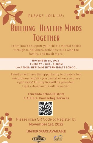 Flyer for building healthy minds