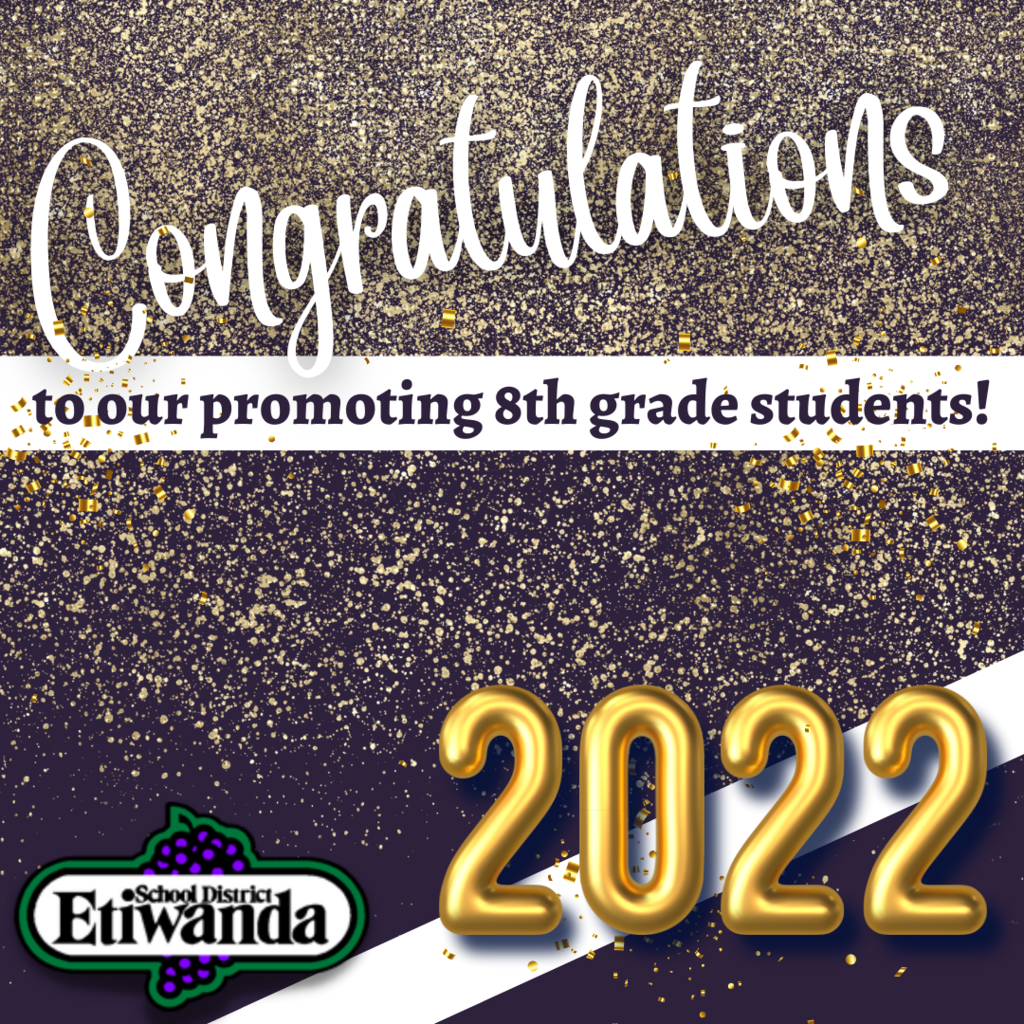 congratulations to our 8th grade students