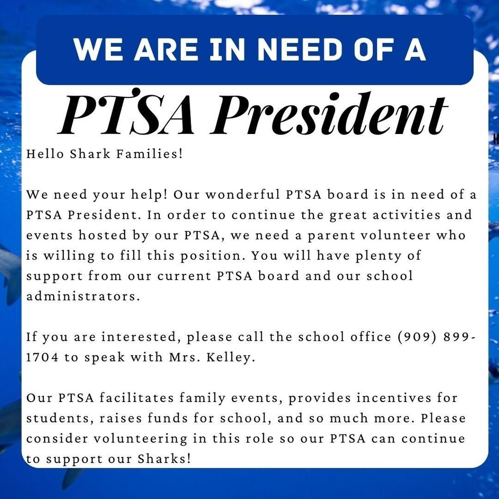 PTSA President Needed