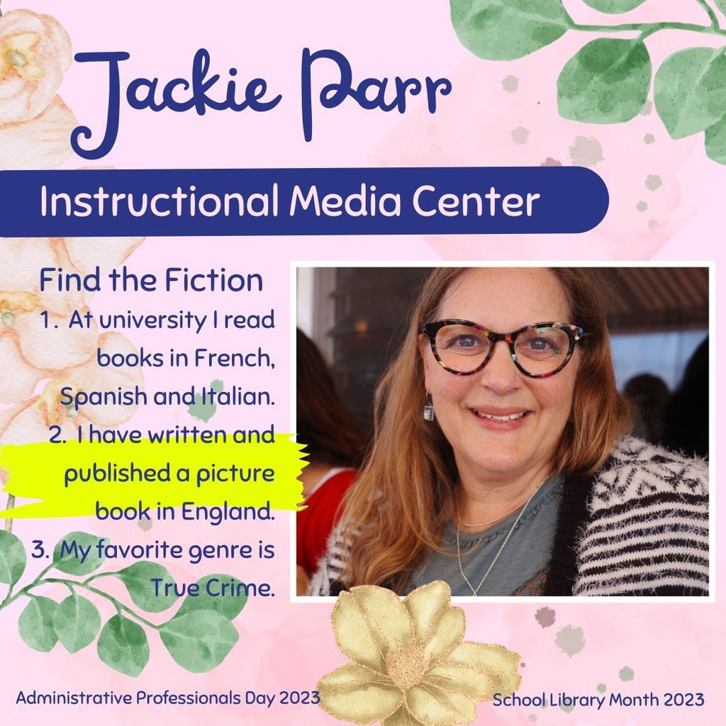 photo of Jackie Parr and answer to Find the Fiction