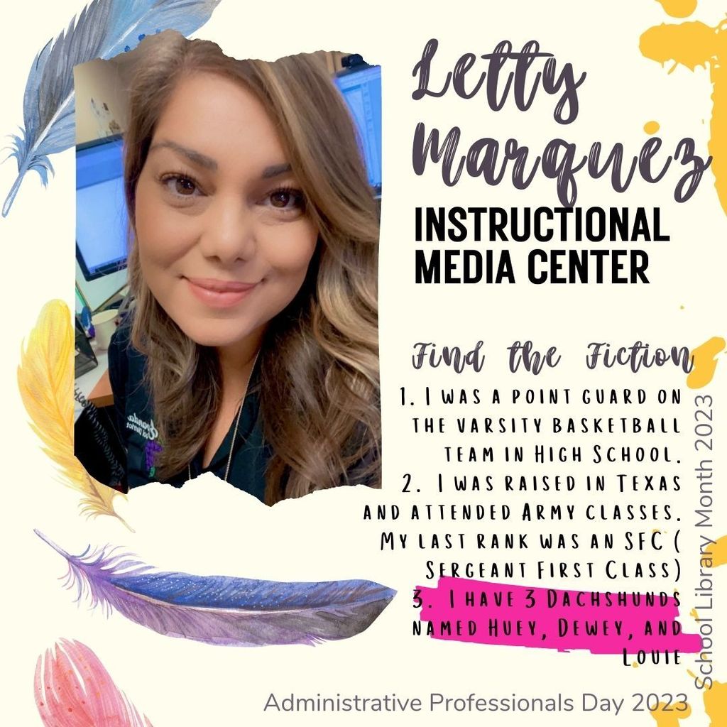 Photo of Letty Marquez and answer to Find the Fiction