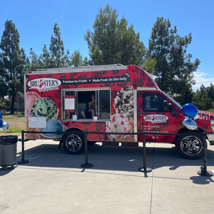 Brusters ice cream ready to serve students